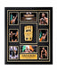 Deluxe ingelijste gouden UFC-handschoen gesigneerd door Conor McGregor met meerdere actiefoto’s.