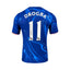 Didier Drogba signed Chelsea football shirt number 11, shown from the back