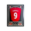 Deluxe ingelijst Liverpool voetbalshirt gesigneerd door Fernando Torres met foto’s en naamplaatje.
