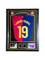 Ingelijst deluxe frame met gesigneerd FC Barcelona shirt van Lamine Yamal nummer 19
