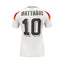 Back of a white Germany number 10 football shirt signed by Lothar Matthaus.