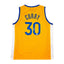 Stephen Curry gesigneerd Golden State Warriors basketbalshirt met rugnummer 30, achterkant met handtekening