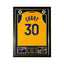 Stephen Curry gesigneerd Golden State Warriors basketbalshirt met rugnummer 30, professioneel ingelijst in Deluxe Frame