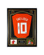 Wesley Sneijder signed Netherlands football shirt number 10 displayed in a black and gold presentation frame.