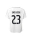 Wesley Sneijder signed Real Madrid football shirt number 23, shown from the back on a white background.