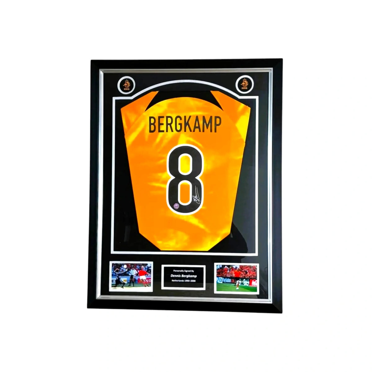 Dennis Bergkamp Gesigneerd Holland 2022-23 Voetbalshirt - Deluxe Ingelijst - Sport Memorabilia Netherlands Hoofdafbeelding