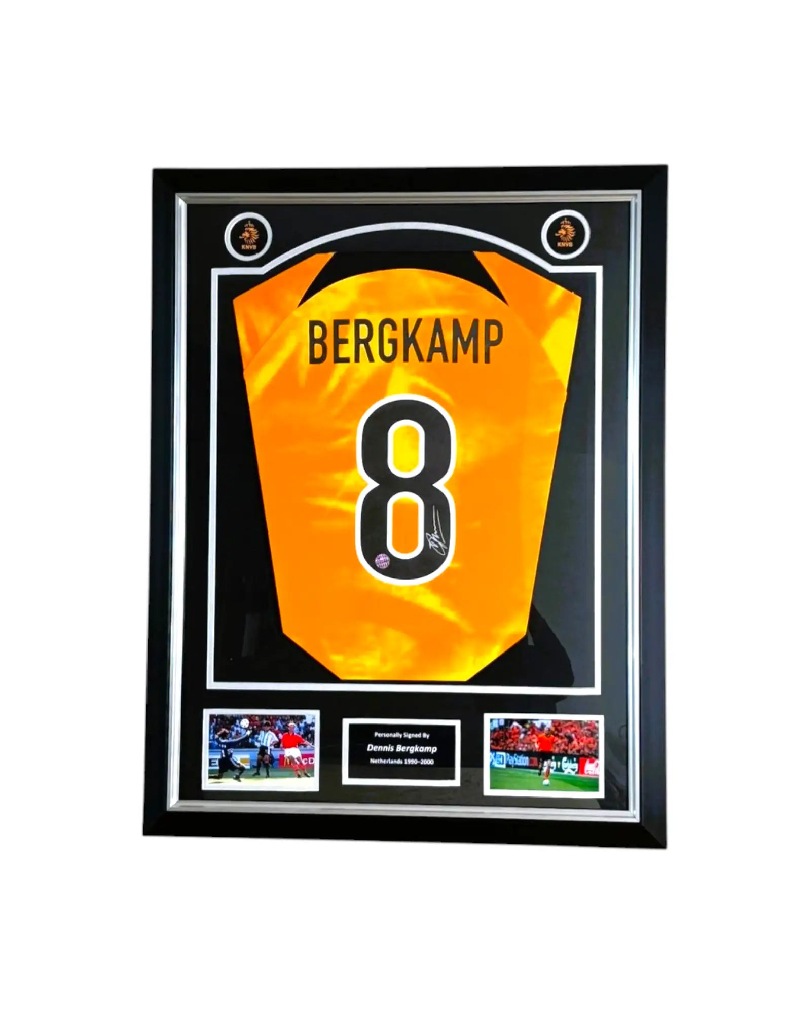 Dennis Bergkamp Gesigneerd Holland 2022-23 Voetbalshirt - Deluxe Ingelijst - Sport Memorabilia Netherlands Hoofdafbeelding