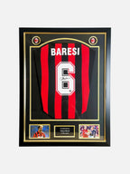 Franco Baresi Gesigneerd AC Milan 1988 Shirt - Deluxe Frame - Sport Memorabilia Netherlands
