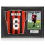 Franco Baresi Gesigneerd AC Milan 1994 Shirt - Icon Frame - Sport Memorabilia Netherlands