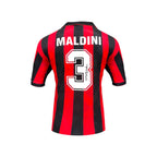 Paolo Maldini Gesigneerd AC Milan 1994 Thuisshirt - Deluxe Frame - Sport Memorabilia Netherlands