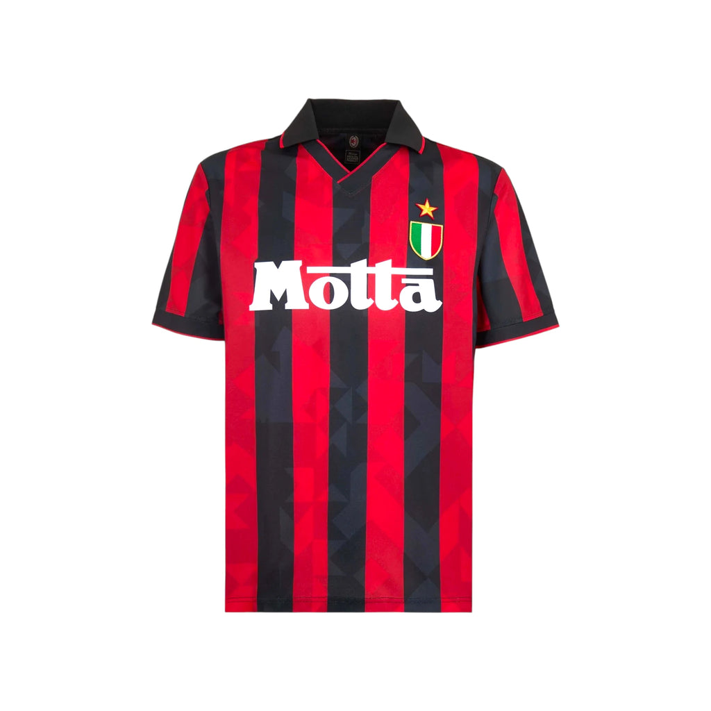 AC Milan 1994 home football shirt shown from the front