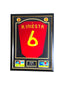 Andrés Iniesta Signed Spain Shirt Deluxe Frame – Autographed Jersey