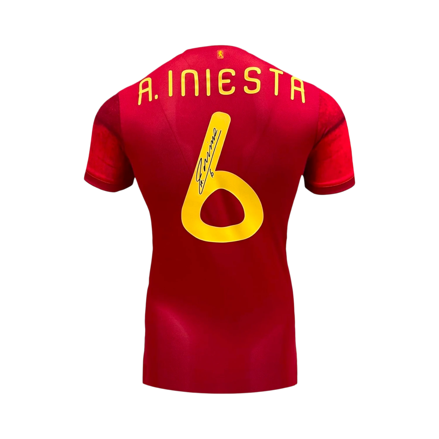Andrés Iniesta Signed Spain Football Shirt – Autographed Jersey Hoofdafbeelding
