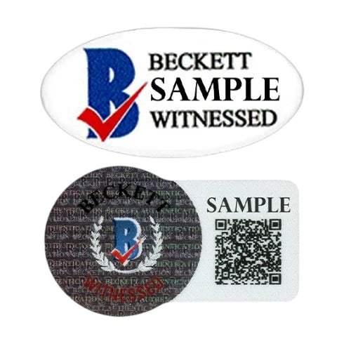 Beckett Authentication Services Witnessed authenticiteitssticker met QR-code voor verificatie van gesigneerde memorabilia