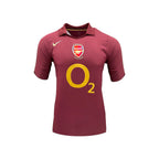 Official Arsenal 2005-06 commemorative Highbury football shirt signed by Dennis Bergkamp.