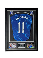 Didier Drogba Signed Chelsea 2024-25 Football Shirt – Deluxe Frame