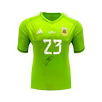 Emiliano Martínez Gesigneerd Argentinië Keepersshirt 2022-23 – Voorzijde Gesigneerd