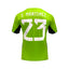 Back of a green Argentina number 23 football shirt signed by Emiliano Martinez.