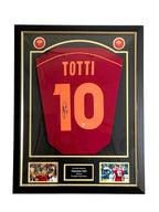 Francesco Totti Gesigneerd AS Roma 1998-99 Thuisshirt - Deluxe Frame - Sport Memorabilia Netherlands