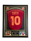 Francesco Totti Gesigneerd AS Roma 1998-99 Thuisshirt - Deluxe Frame - Sport Memorabilia Netherlands