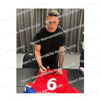 Signing proof of Fernando Torres signing an official Liverpool 2021-22 football shirt during a private signing session.