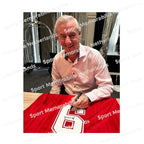 Signing proof of Ian Rush signing an official Liverpool 1985-86 football shirt during a private signing session.