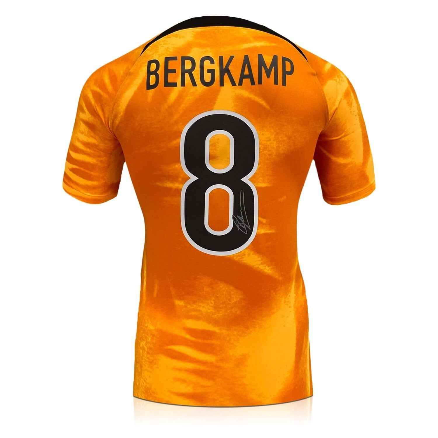Dennis Bergkamp Gesigneerd Holland 2022-23 Voetbalshirt - Deluxe Ingelijst