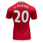 Robin van Persie Gesigneerd Manchester United Shirt 2022-23 - Icon Frame - Sport Memorabilia Netherlands