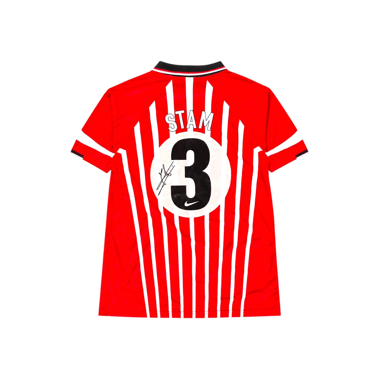 Jaap Stam – Gesigneerd PSV 1997-1998 Nummer 3 Shirt | Deluxe Frame Secundaire afbeelding