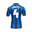 Back view of the Inter Milan 1998 football shirt signed by Javier Zanetti.