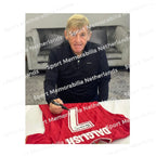Signing proof of Kenny Dalglish signing an official Liverpool 1985-86 football shirt during a private signing session.