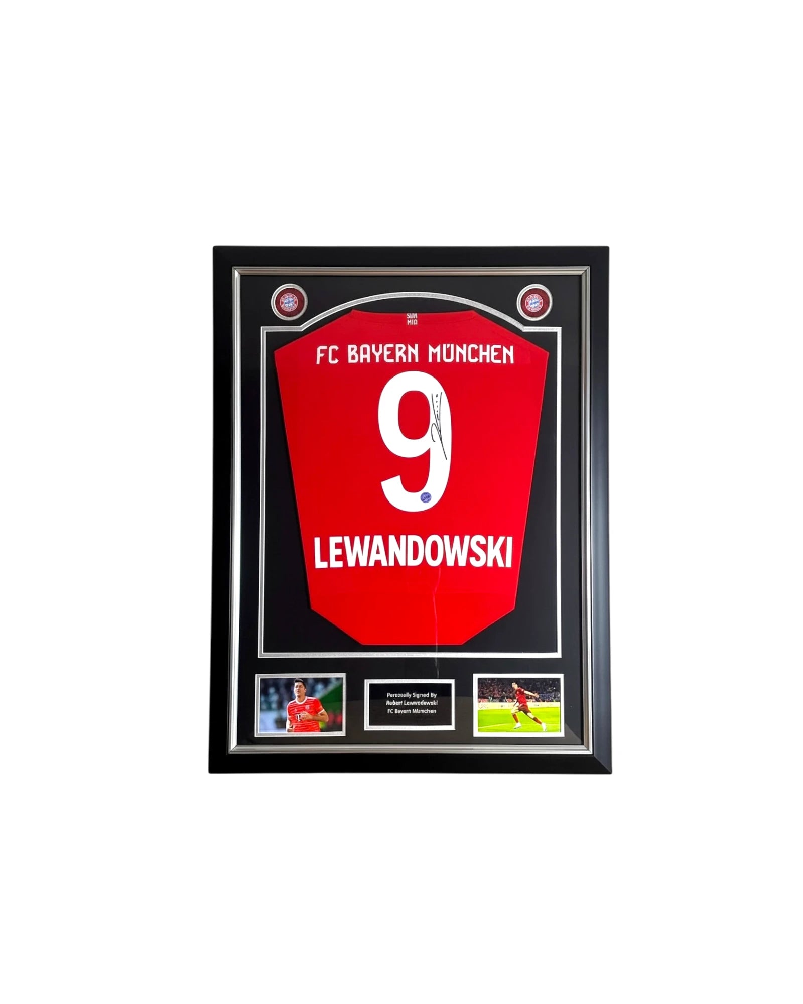 Robert Lewandowski Gesigneerd Bayern München Shirt 2025-26 | Deluxe Frame