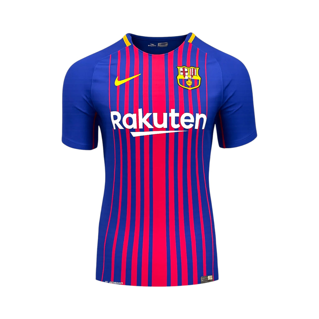 Barcelona 2017-2018 football shirt signed by Luis Suarez.