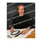 Signing proof of Luka Modrić signing an official Real Madrid 2024 football shirt during a private signing session.