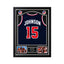 Magic Johnson gesigneerd USA Dream Team basketbalshirt met rugnummer 15, professioneel ingelijst in Deluxe Frame