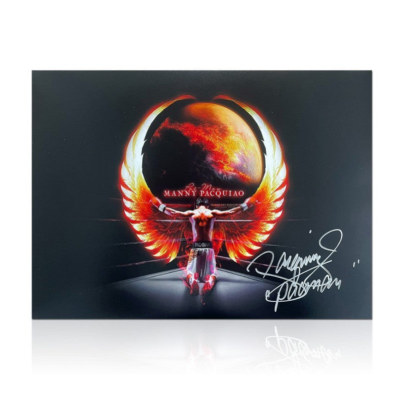 Manny Pacquiao Gesigneerde Boksenfoto – Pacman Main image