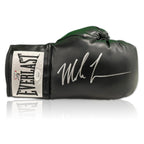 Mike Tyson Gesigneerde Zwarte Everlast Bokshandschoen - Sport Memorabilia Netherlands
