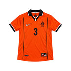 Oranje Nederlands voetbalshirt van Nike met zwart rugnummer 3, voorkant