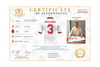Certificaat van echtheid voor het gesigneerde Paolo Maldini AC Milan 1994 European Cup Final voetbalshirt met foto van het signeermoment