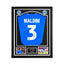 Paolo Maldini gesigneerd Italië voetbalshirt met rugnummer 3 professioneel ingelijst in Deluxe Frame.