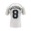 Back of a white Tottenham 1991 FA Cup semi-final number 8 shirt signed by Paul Gascoigne with Gazza inscription.