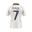 Back view of the Real Madrid 1999-2000 home football shirt signed by Raúl González Blanco.