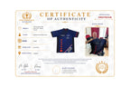 COA for Raymond van Barneveld signed Target RVB darts shirt with signing proof.