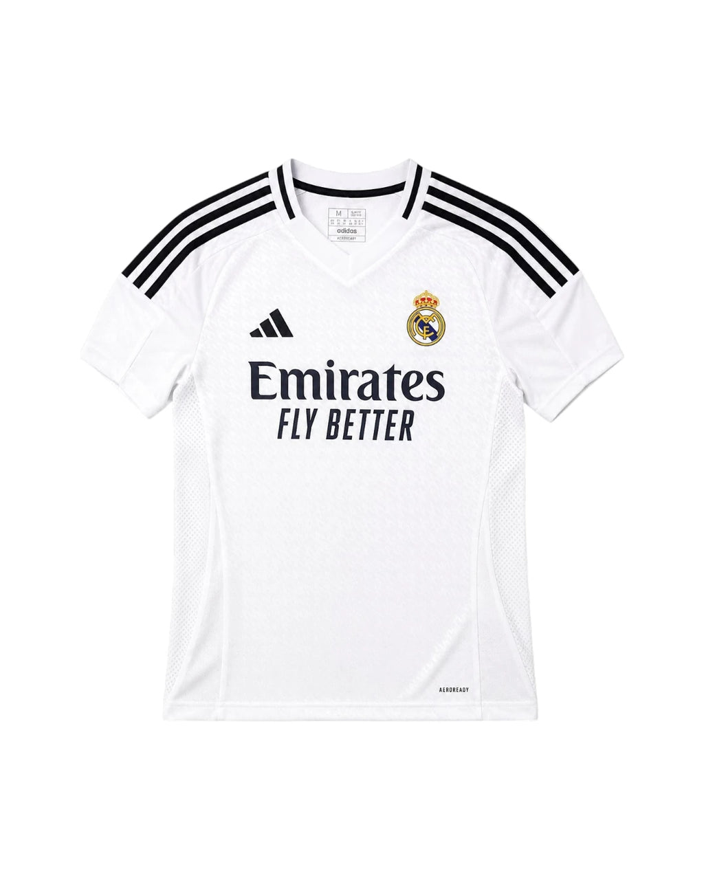 Real Madrid home football shirt shown from the front on a white background.