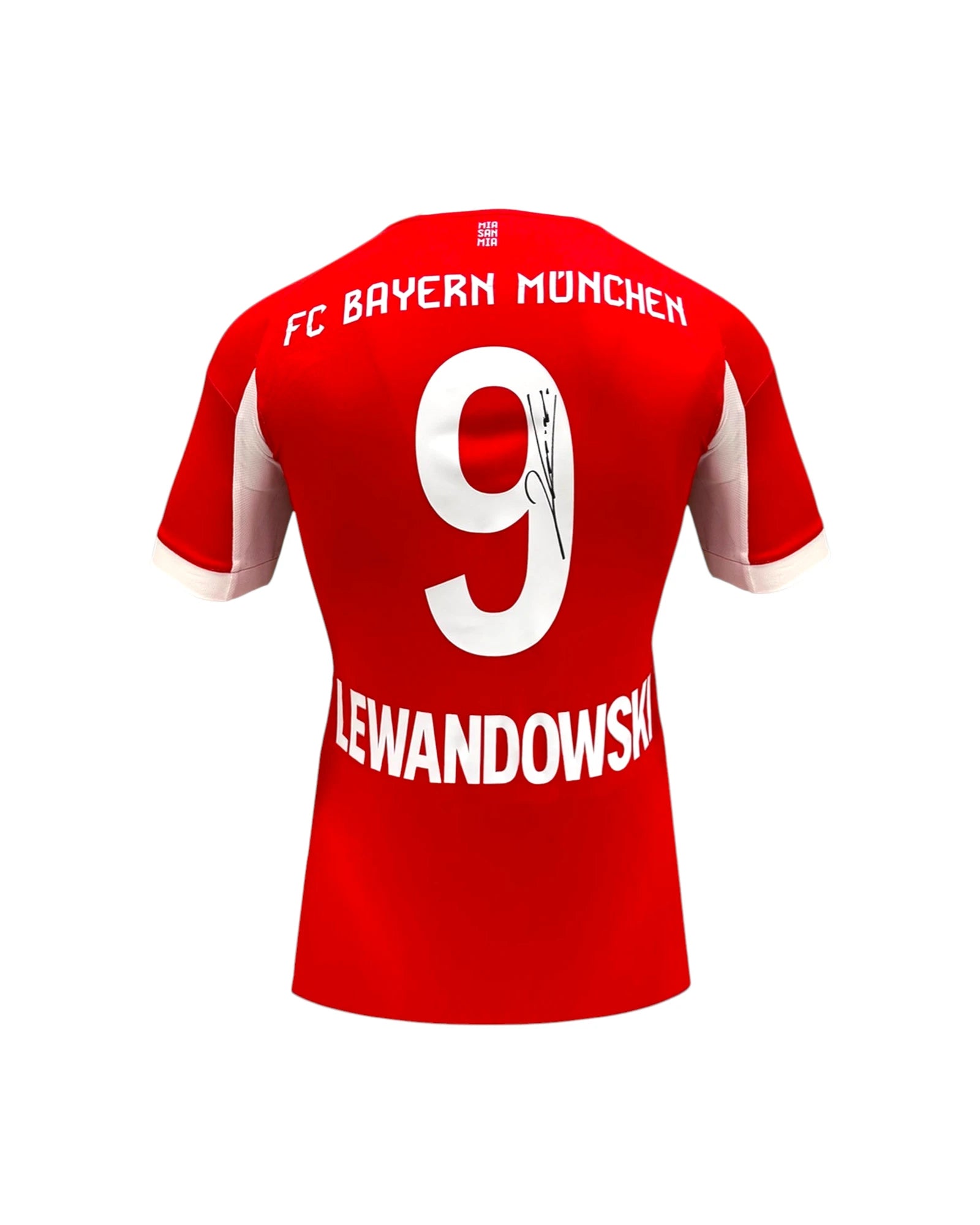 Robert Lewandowski Gesigneerd Bayern München Shirt 2025-26 | Deluxe Frame