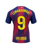 Robert Lewandowski Gesigneerd Barcelona 2025-26 Thuisshirt – Deluxe Frame