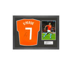 Robin van Persie Gesigneerd Nederland Shirt 2008-10 Icon Frame - Sport Memorabilia Netherlands
