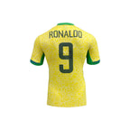 Gesigneerd Brazilië voetbalshirt 2024 van Ronaldo de Lima met rugnummer 9
