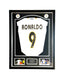 Ingelijst gesigneerd Real Madrid voetbalshirt van Ronaldo de Lima