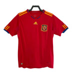 Spain 2010 FIFA World Cup home football shirt shown from the front 